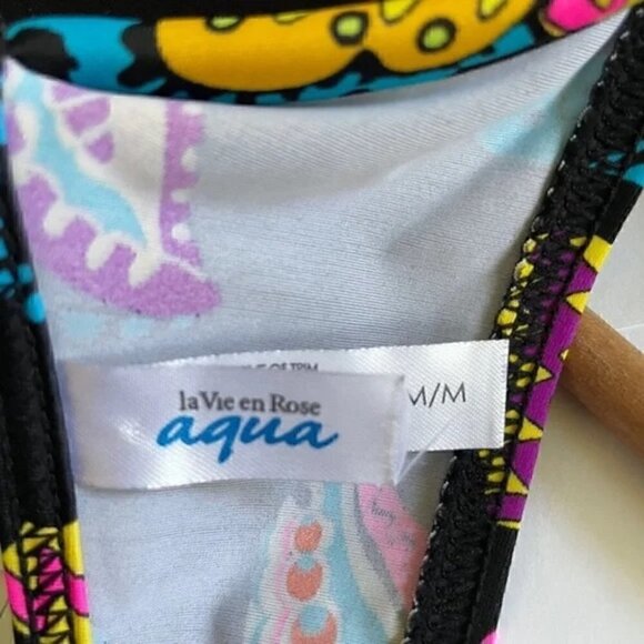 La Vie En Rose Bikini Swimsuit Halter Top, Medium - Picture 8 of 9
